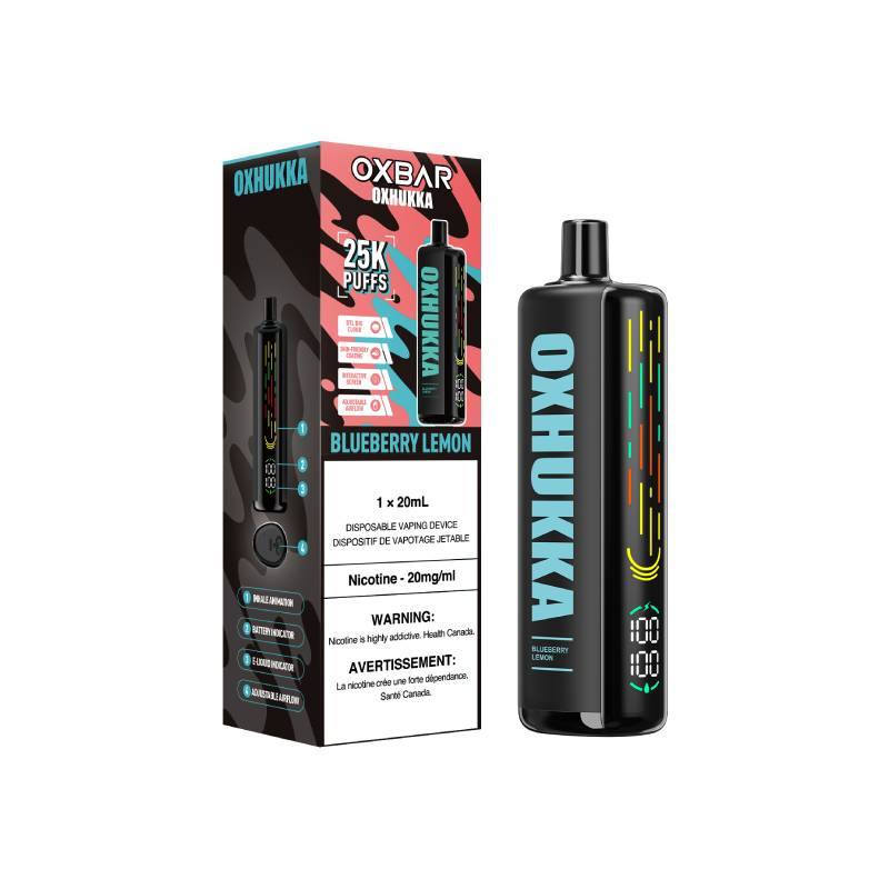 Blueberry Lemon OxHukka Disposable Vape