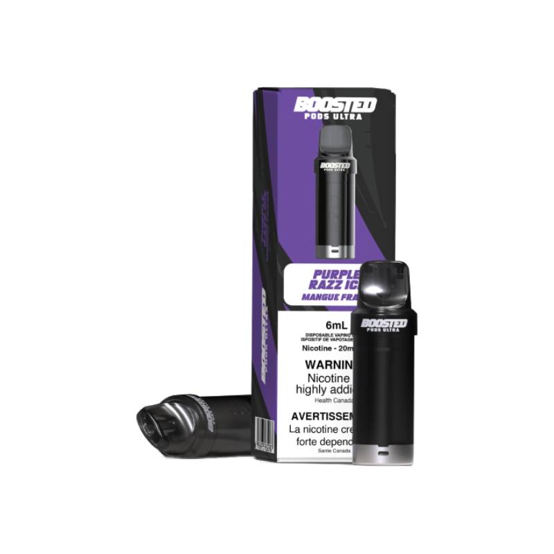 Boosted Ultra Pods 6mL Purple Razz Ice Synthetic 50mg