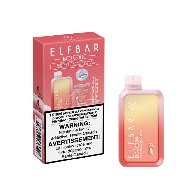 Elf Bar BC10000 Disposable Vape - Cherry Watermelon, 10000 Puffs ...