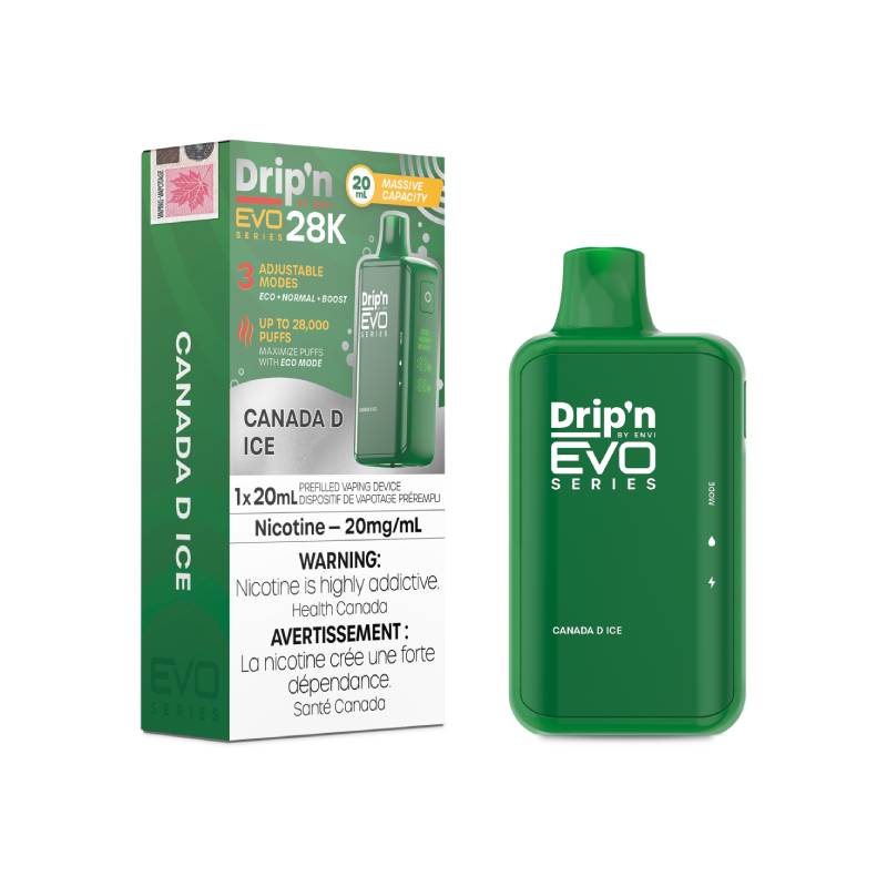 Dripn Evo 28K Canada D Ice Disposable Vape