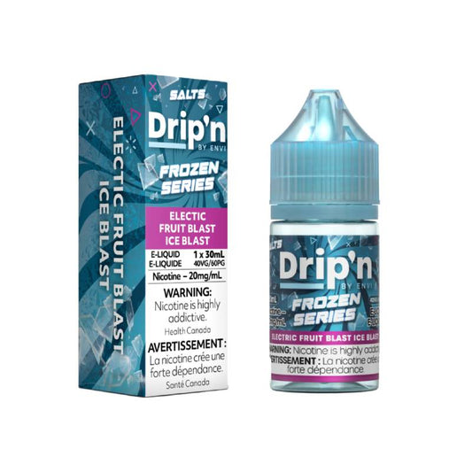 Drip'n Frozen Series 20mg Salt Nicotine Vape Juice 30mL Electric Fruit Blast Ice Ontario Shipping Only