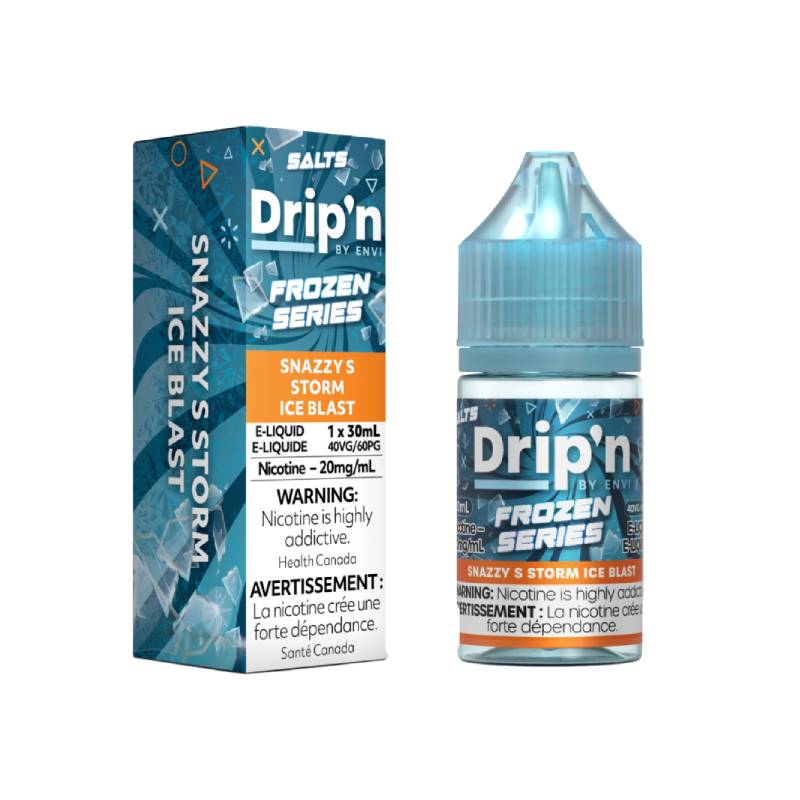 Drip'n Frozen Series 20mg Salt Nicotine Vape Juice 30mL Snazzy Storm Ice Ontario Shipping Only