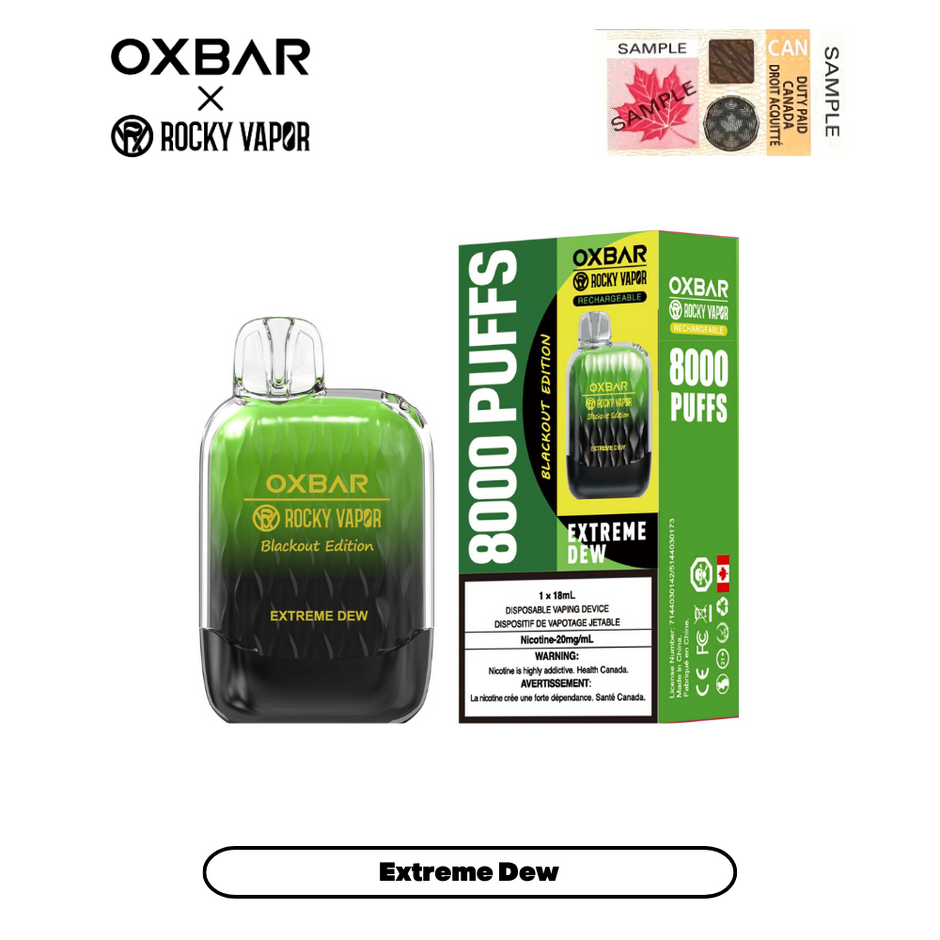 Oxbar G8000 Disposable Vape - 8000 Puffs – Vapeluv Vapeshop