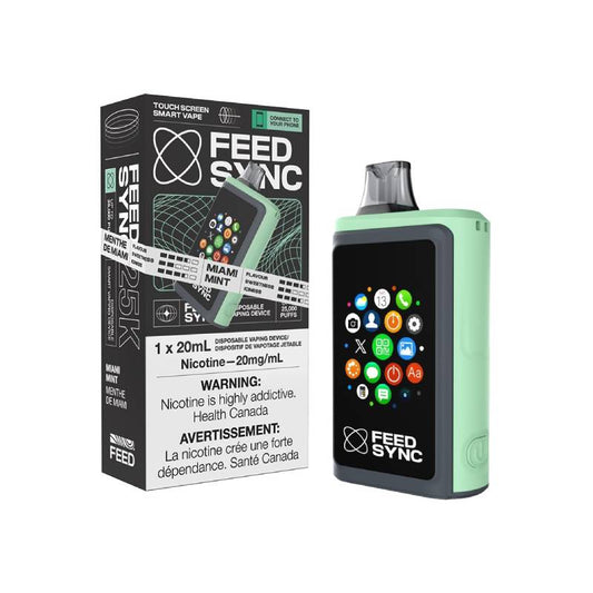 FEED Sync 25K Disposable Vape - Miami Mint, 20ML