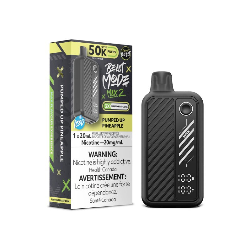 Flavour Beast Beast Mode Max 2 50K Puffs Pumped Up Pineapple Disposable Vape