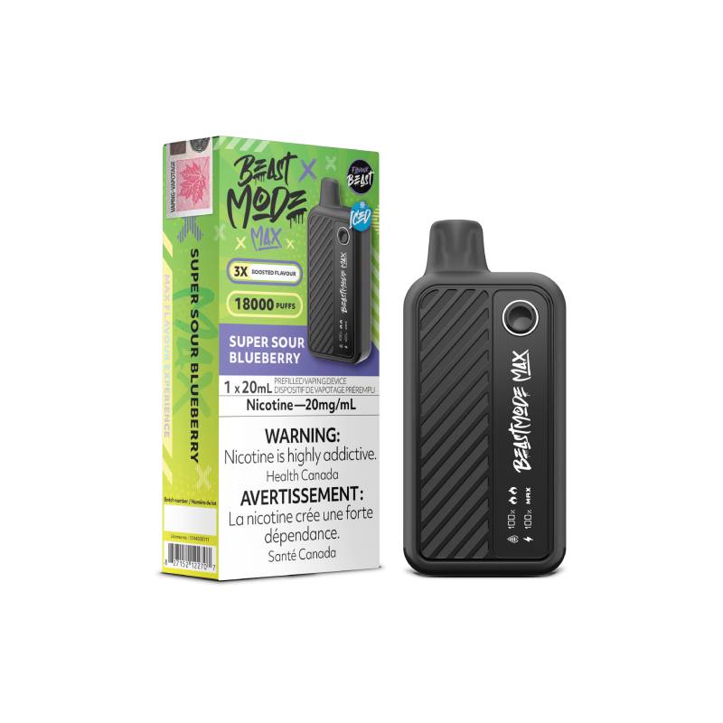 Flavour Beast Mode Max 18k Disposable Vape Super Sour Blueberry