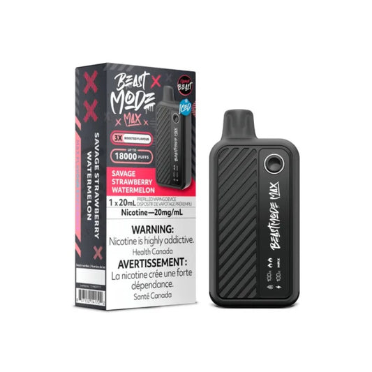 Flavour Beast Mode Max 18K Disposable Vape Savage Strawberry Watermelon