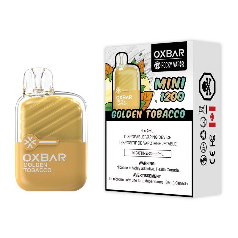 Golden Tobacco OxBar Mini Disposable Vape