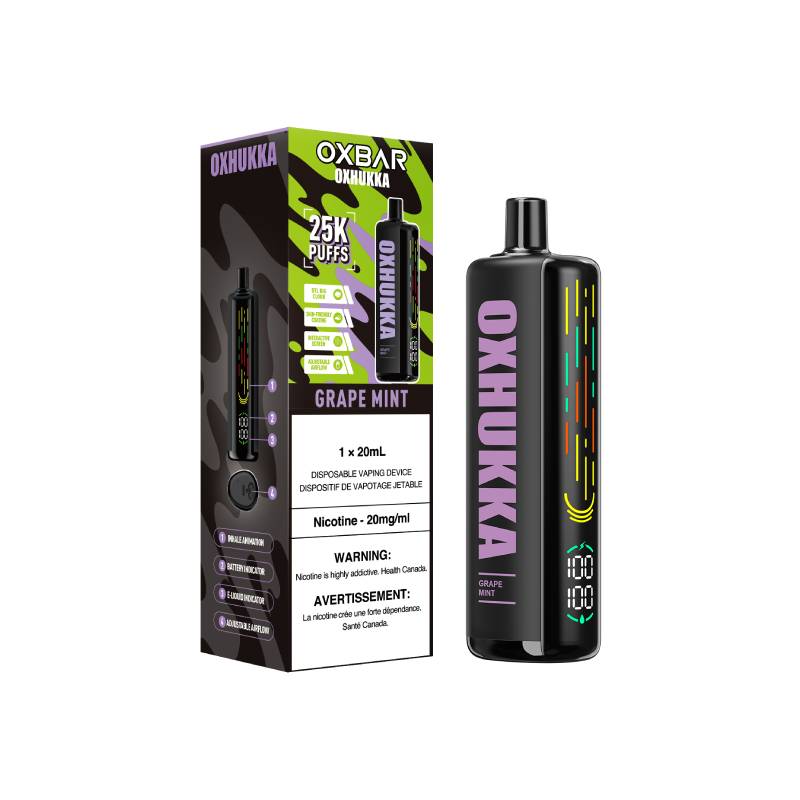 Grape Mint OxHukka Disposable Vape