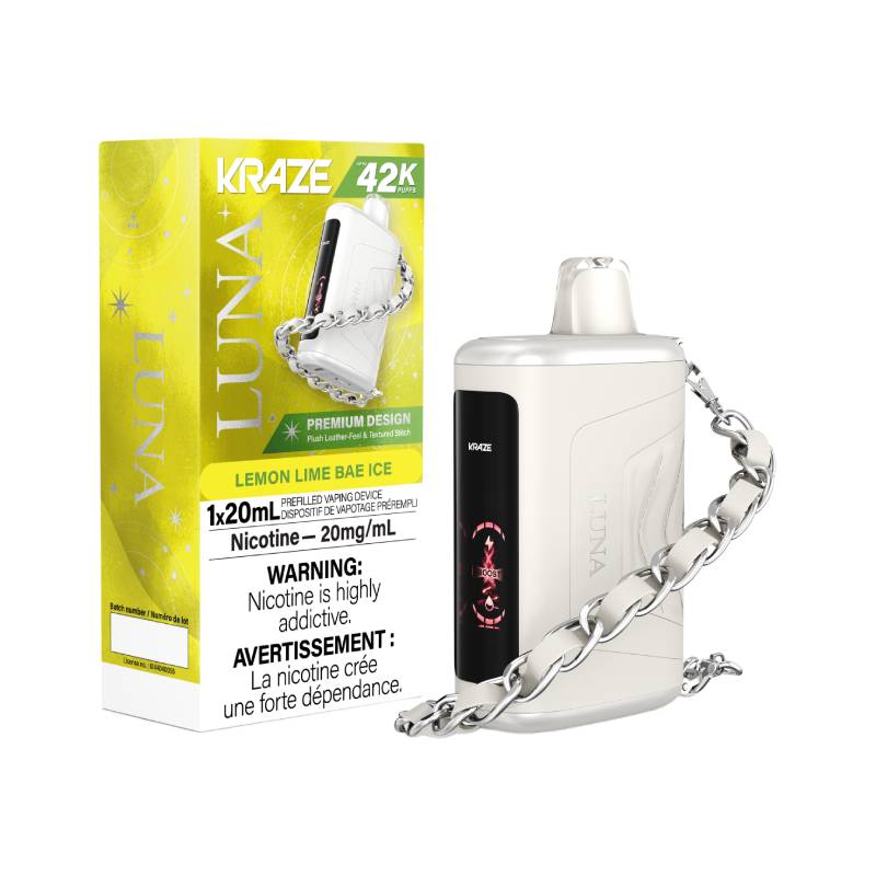 Kraze Luna 42K Lemon Lime Bae Ice Disposable Vape