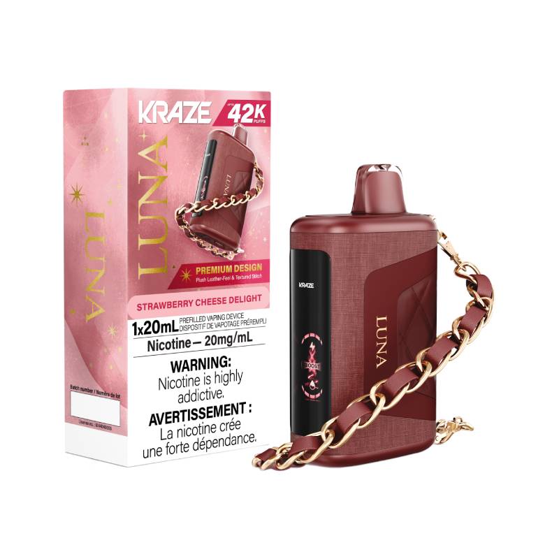 Kraze Luna 42K Strawberry Cheese Delight Disposable Vape