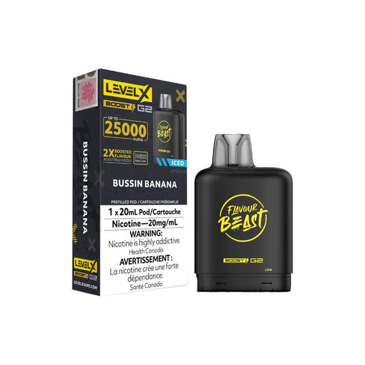 Level X Boost G2 Flavour Beast Bussin Banana 25K Pod