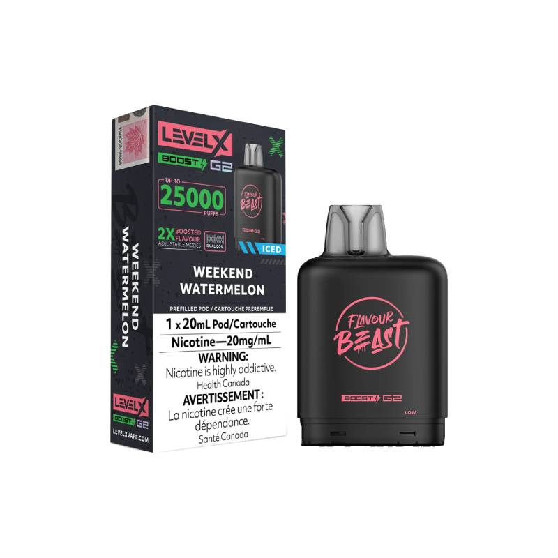 Level X Boost G2 Flavour Beast Weekend Watermelon 25K Pod