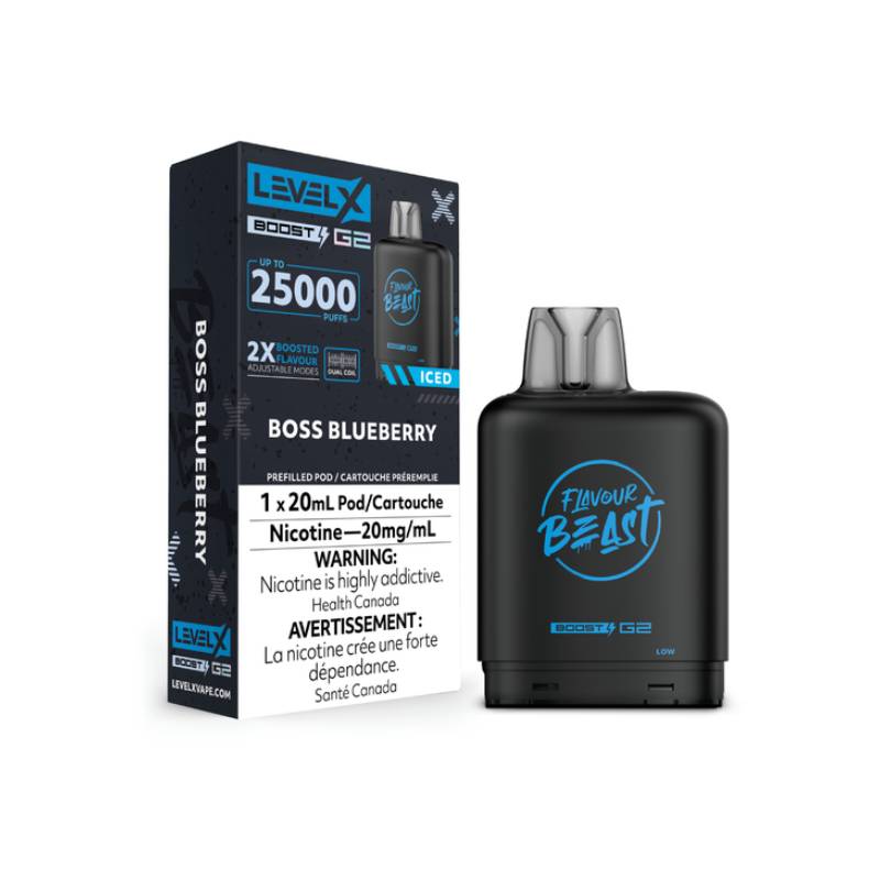 Level x Boost g2 Flavour Beast Pod Boss Blueberry