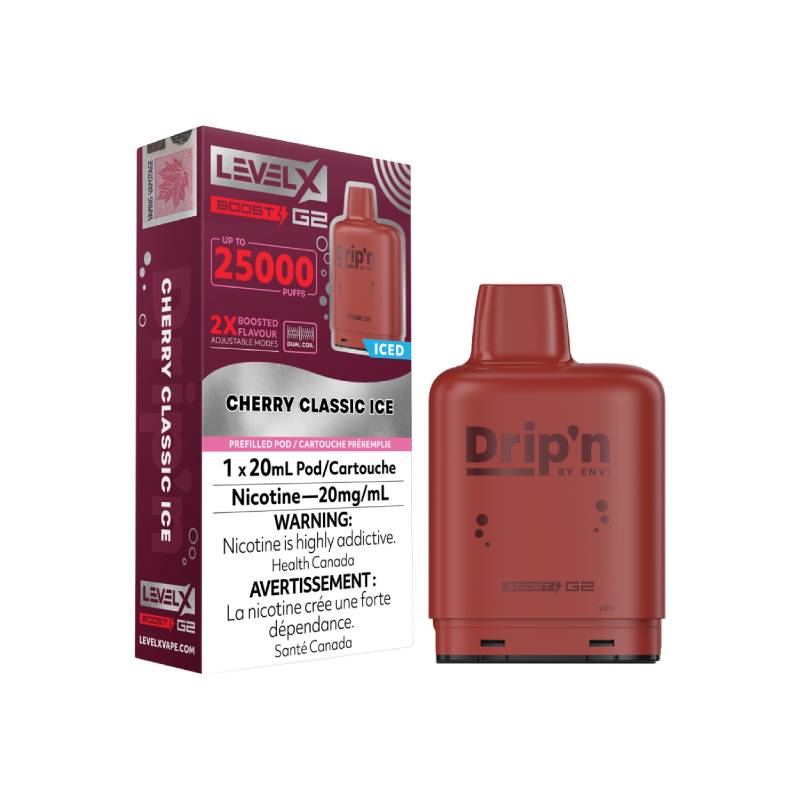 Level X G2 Dripn Pod Cherry Classic Ice Boost 20mL