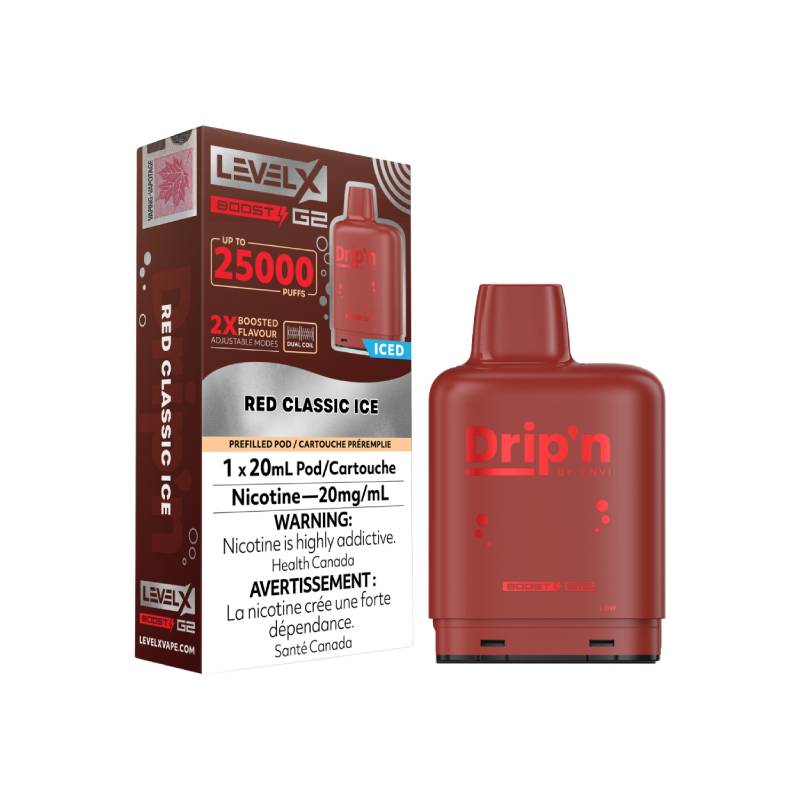 Level X G2 Dripn Pod Red Classic Boost 20mL