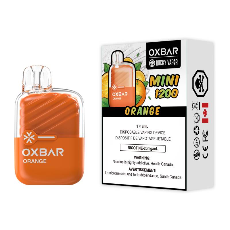 Orange OxBar Mini Disposable Vape