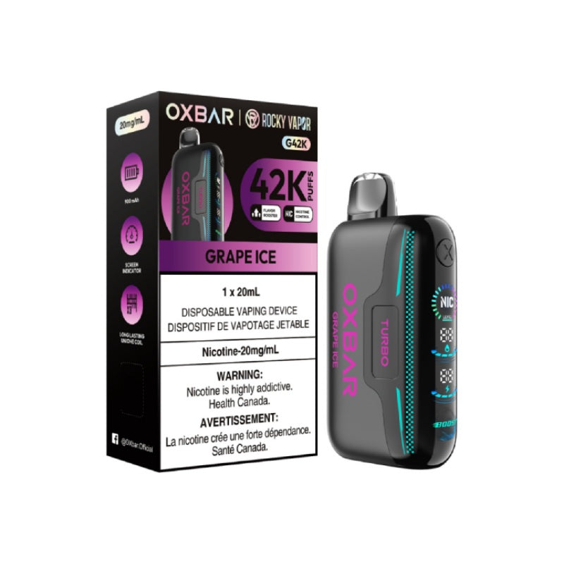 OxBar G42K - Grape Ice Disposable Vape