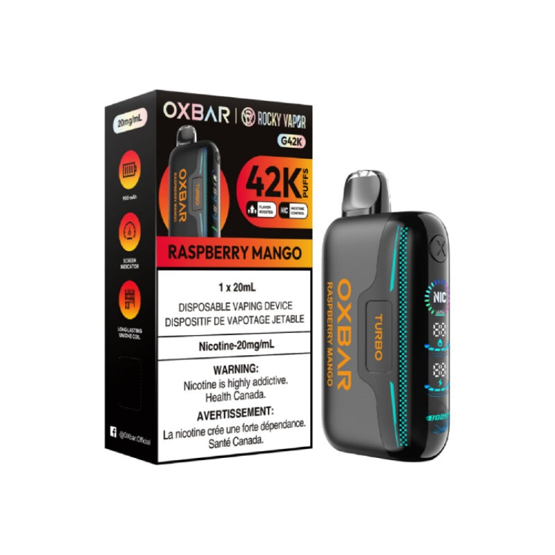 OxBar G42K - Raspberry Mango Disposable Vape