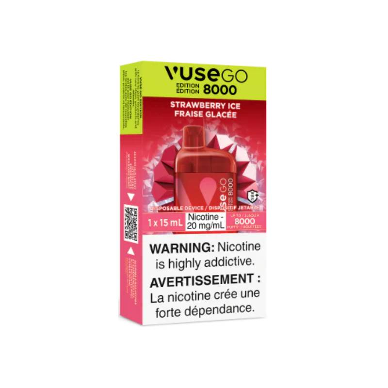 Vuse Go Edition 8K Disposable Vape - Strawberry Ice, 8000 Puffs, 15ML ...