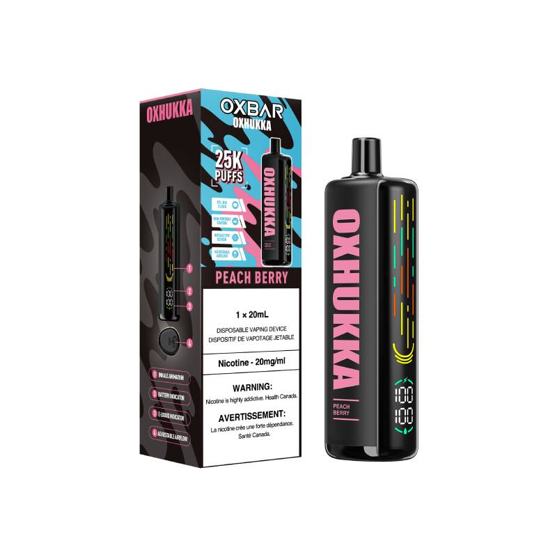 Peach Berry OxHukka Disposable Vape