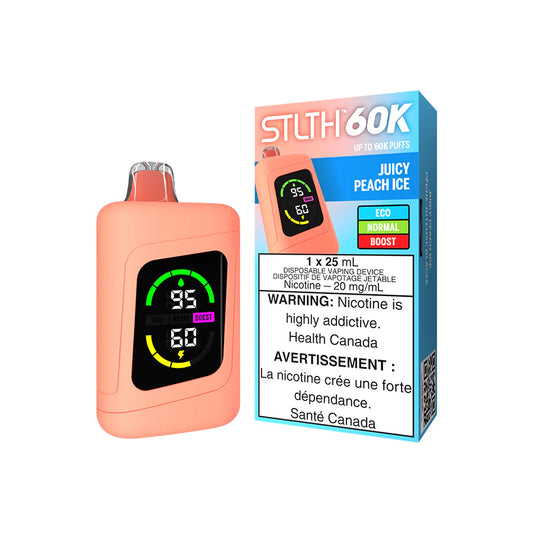 STLTH 60K Disposable Vape - Juicy Peach Ice