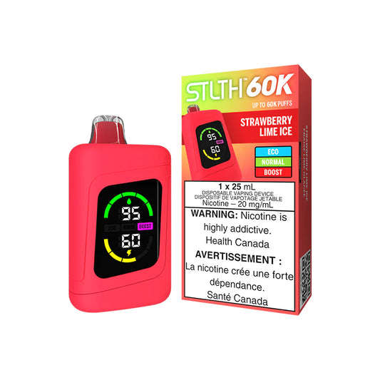 STLTH 60K Disposable Vape - Strawberry Lime Ice