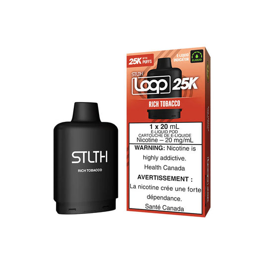 STLTH Loop 2 Pod 25k Puffs Rich Tobacco Vapeluv