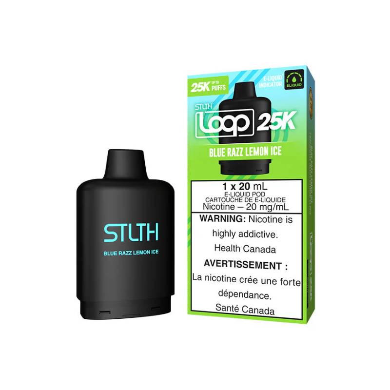 Stlth Loop 25k Blue Razz Lemon Ice Pod