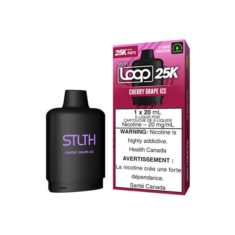 Stlth Loop 25k Cherry Grape Ice Pod