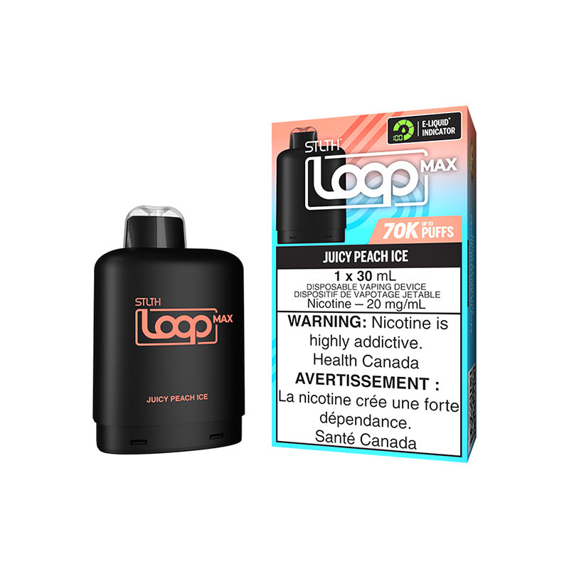 STLTH Loop Max 3 Pod Pack Juicy Peach Ice 70K Pod