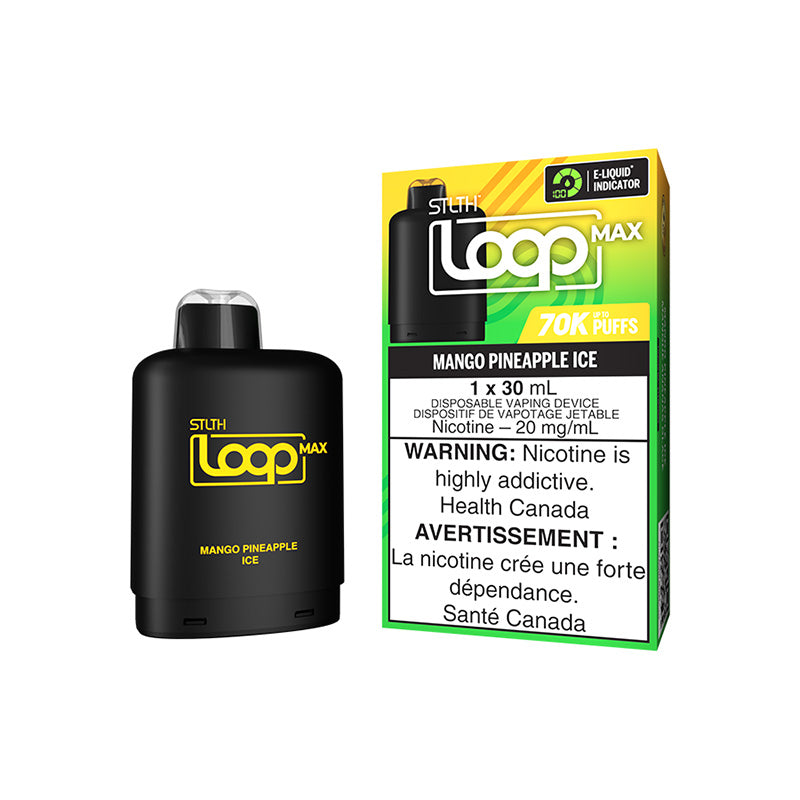 STLTH Loop Max 3 Pod Pack Mango Pineapple Ice 70K Pod