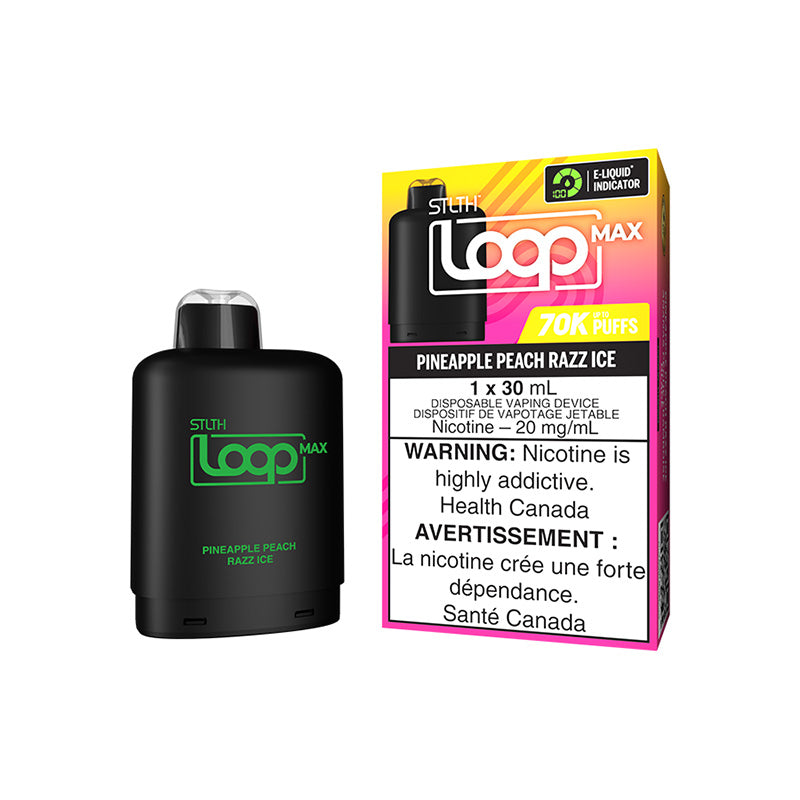 STLTH Loop Max 3 Pod Pack Pineapple Peach Razz Ice 70K Pod