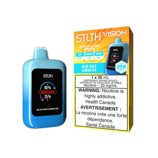 STLTH Vision Disposable Vape Blue Razz Lemon Ice