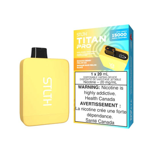 STLTH Titan Pro Disposable - Banana Berry Melon Ice, 15000 Puffs