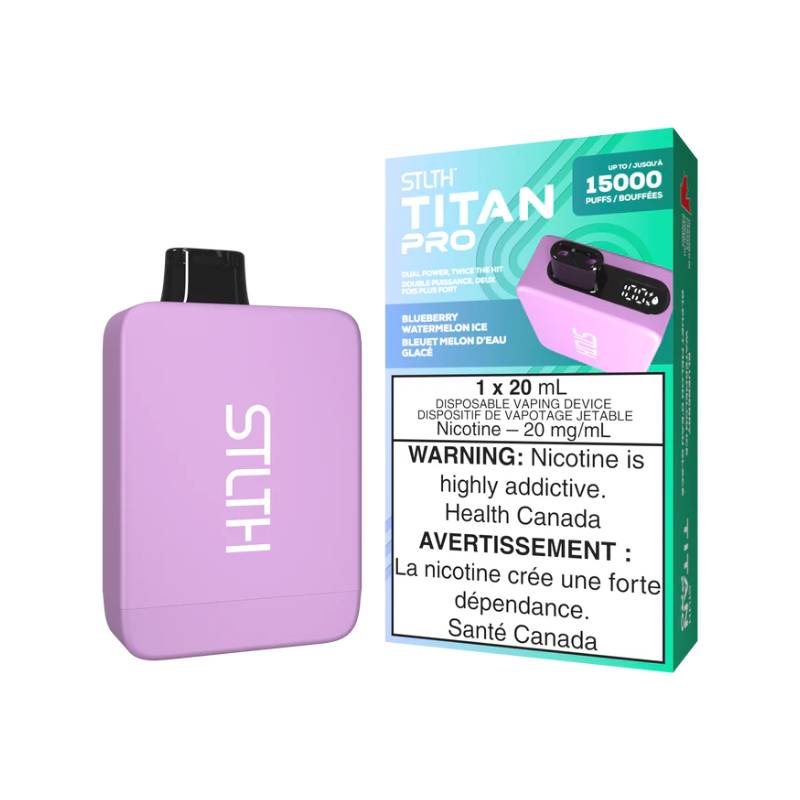STLTH Titan Pro Disposable - Blueberry Watermelon Ice, 15000 Puffs