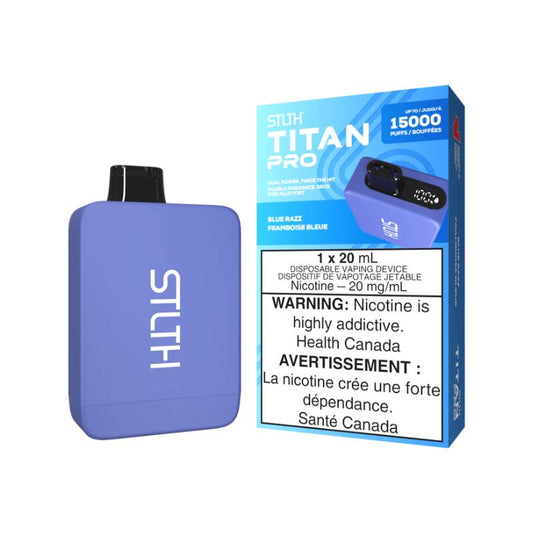 STLTH Titan Pro Disposable - Blue Razz, 15000 Puffs