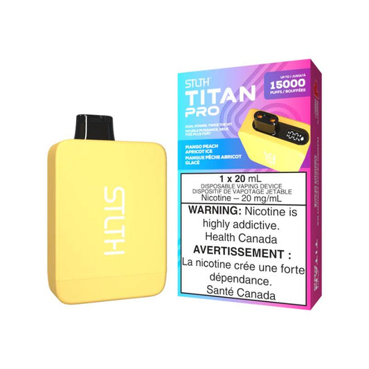 STLTH Titan Pro Disposable - Mango Peach Apricot Ice, 15000 Puffs