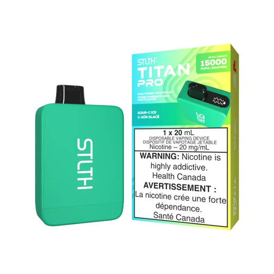 STLTH Titan Pro Disposable - Sour C Ice, 15000 Puffs