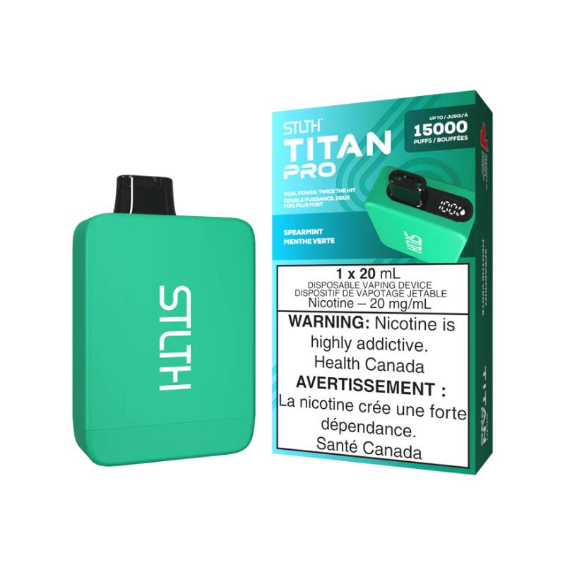 STLTH Titan Pro Disposable - Spearmint, 15000 Puffs