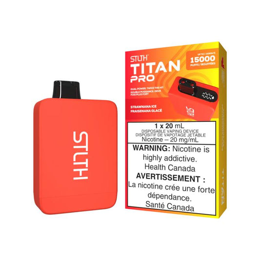 STLTH Titan Pro Disposable - Strawnana Ice, 15000 Puffs