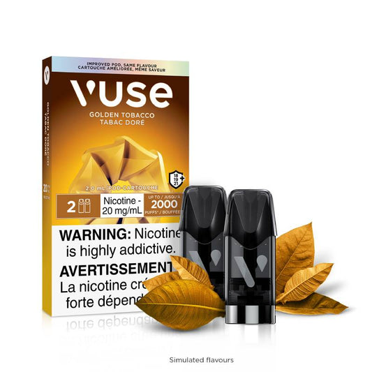 Vuse Pod Pack Golden Tobacco - Premium Vape Pods