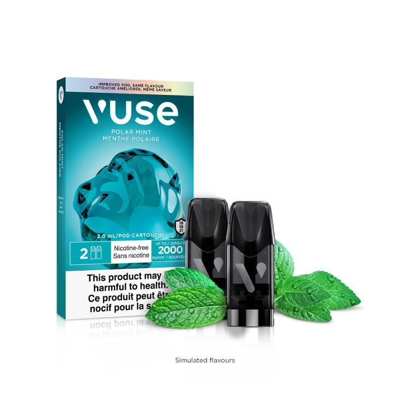 Vuse Pod Pack Polar Mint 0mg - Premium Vape Pods