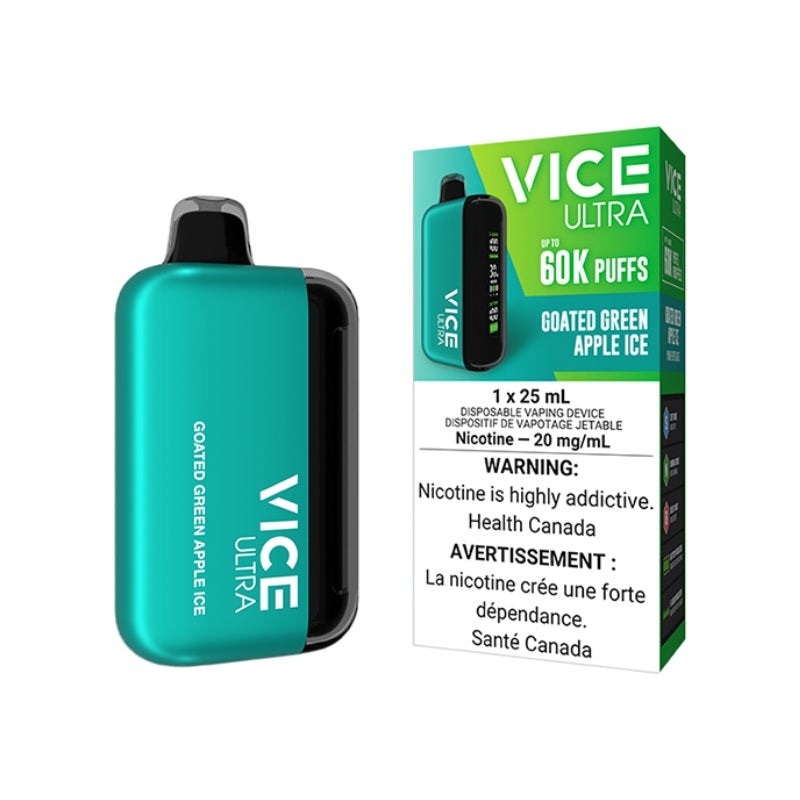 Vice Ultra 60K Goated Green Apple Ice Disposable Vape