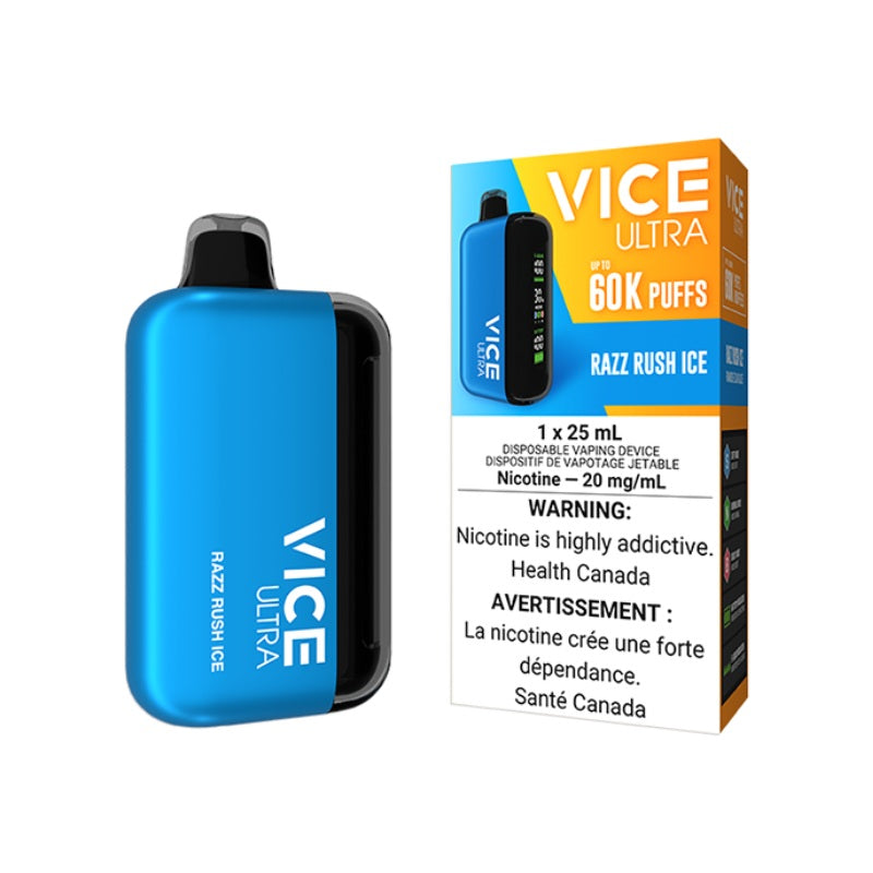 Vice Ultra 60K Razz Rush Ice Disposable Vape