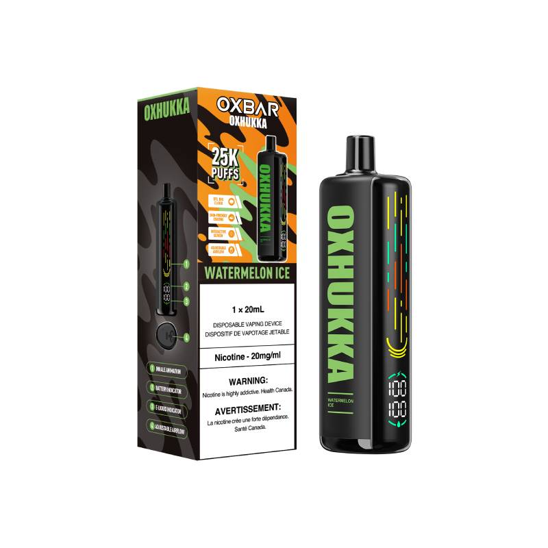 Watermelon Ice OxHukka Disposable Vape