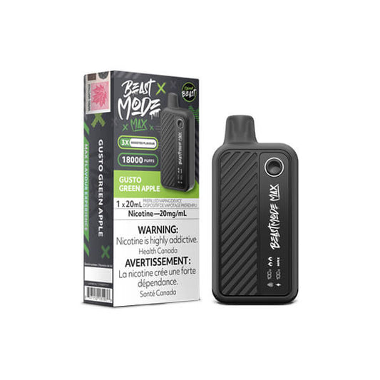 Flavour Beast - Beast Mode Max 18K Disposable: Gusto Green Apple, 20ML